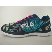 Fashion Design Leaves Print Colorful Running Shoes